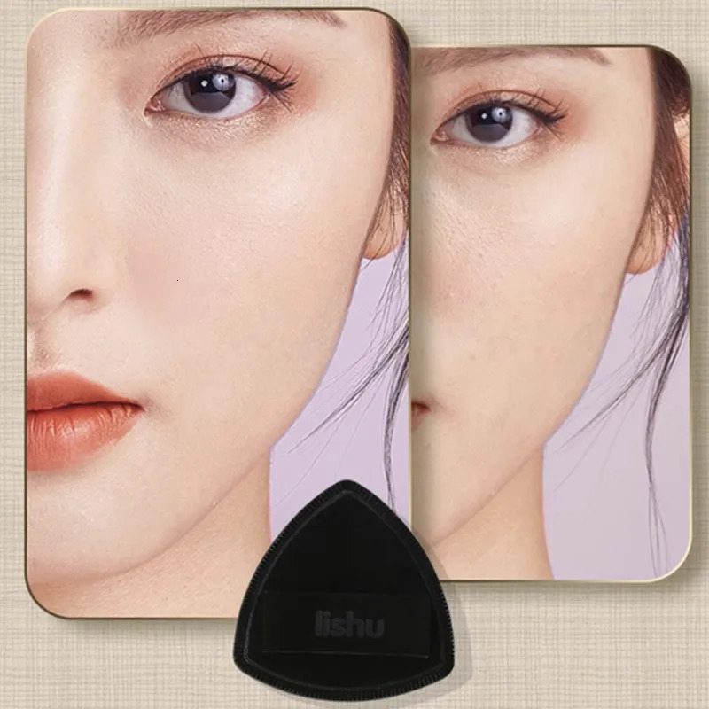Lishu Black Air Cushion Foundation Puff High Elastic Soft Do Not Eat Powder Makeup Blender Applicator Sponge Wet Dry Dual Use 250317