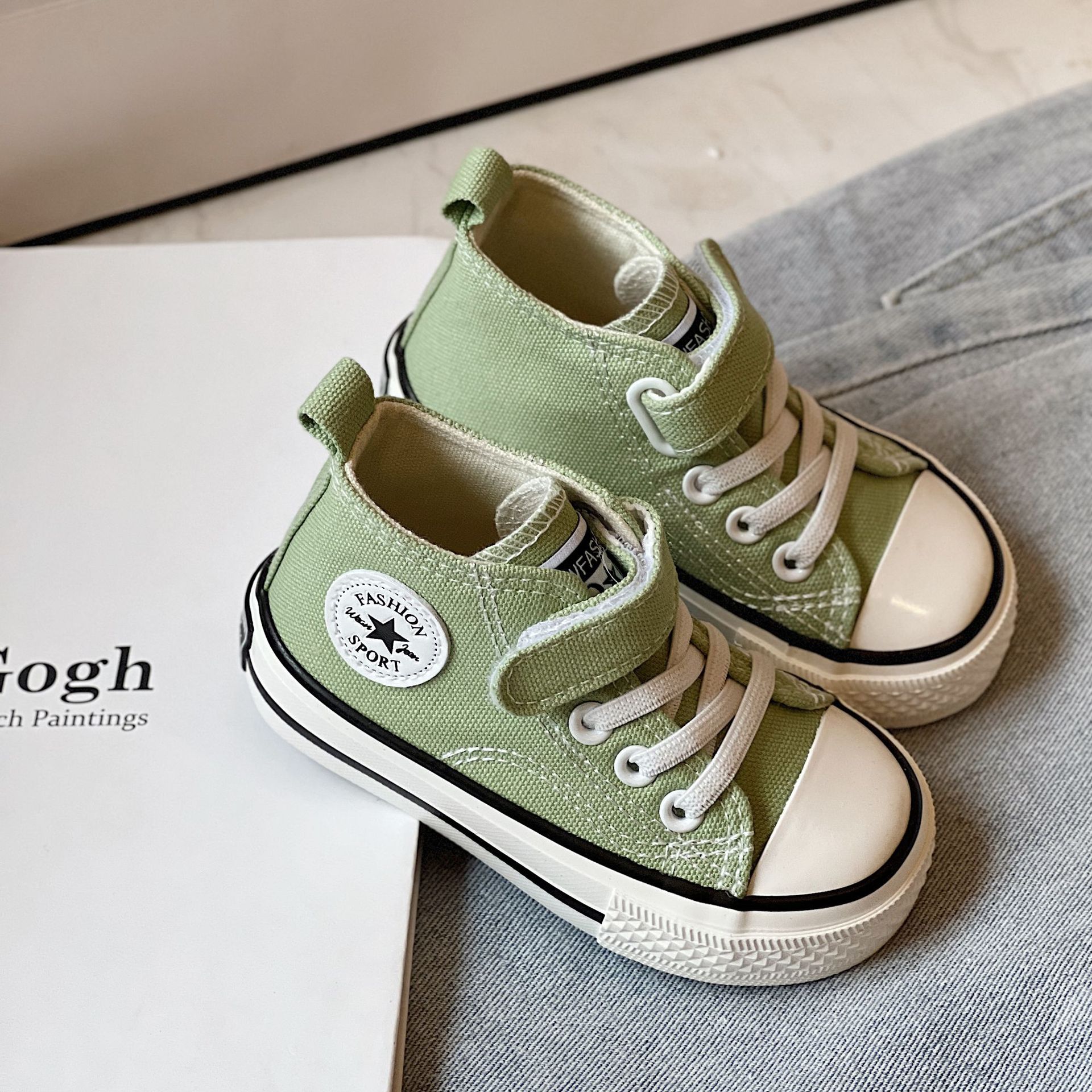 Kids Shoes Toddlers Athletic Canvas Shoes Child Sneakers Happysteps Youth Preschool Chaussures PS Tod Trainers for Children Size US4c-US5y H0247