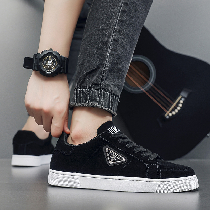 Designer shoes free shipping men sports shoes black white antislip breathable outdoor casual shoe new
