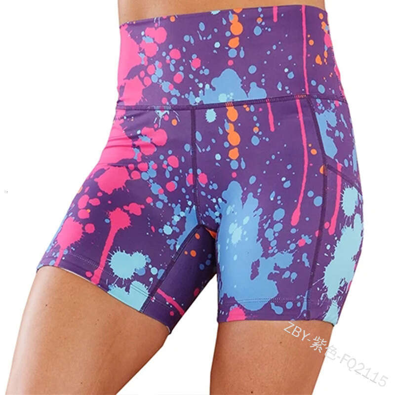 Women Yoga Pants New Patchwork Women S Yoga Pants Casual Sports Printed Three Part Leggings YJ