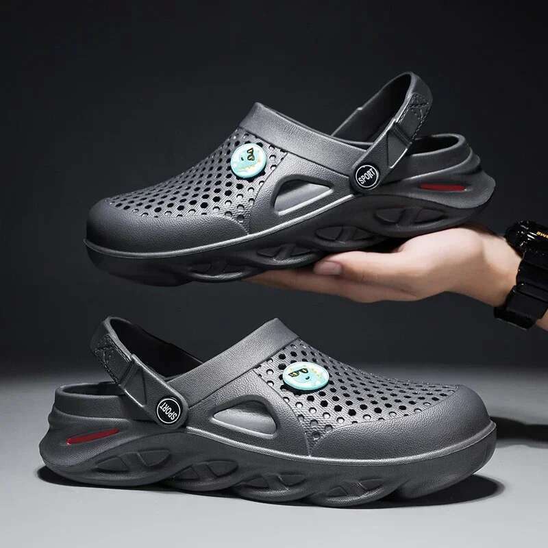 Summer Waterproonti-skid Men's Slippers Casual Sandals for Men Free Shippigng Basic Fashion Soft Outdoor Beach Shoes