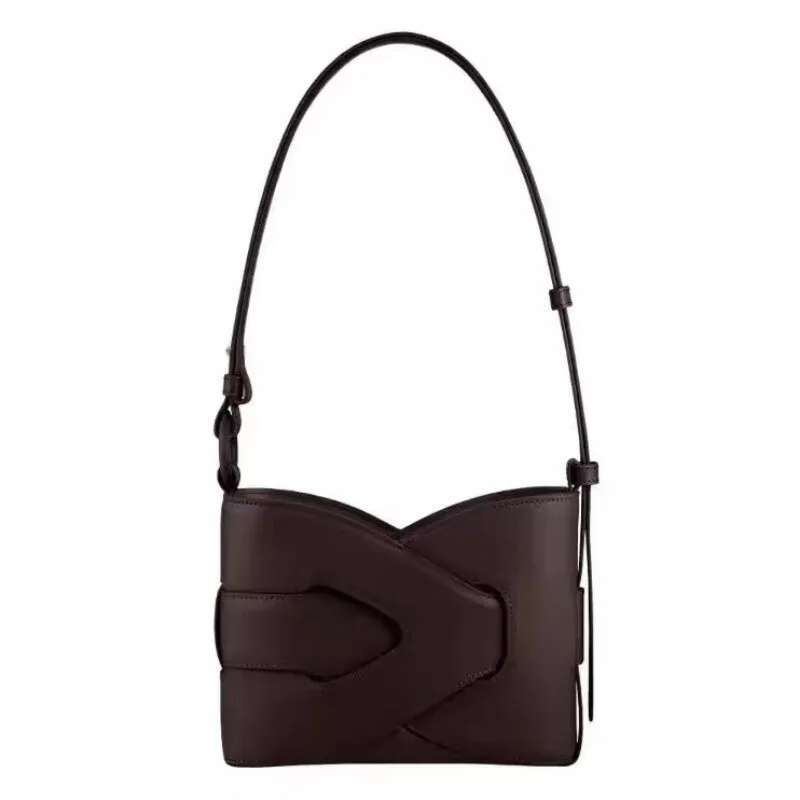 2025 New High-End Light Underarm Girl Leather Messenger Handbag Simple Woven Bag Woman Crossb Designer Bag