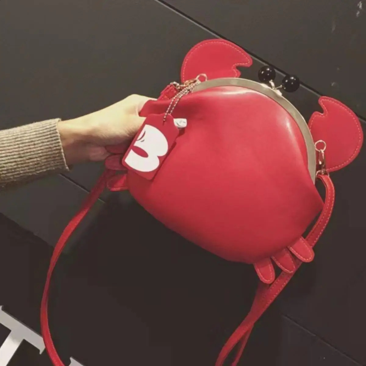 Womens Fashion Cute Crab Bag Funny Animal Crossbody Shoulder Bag 250327