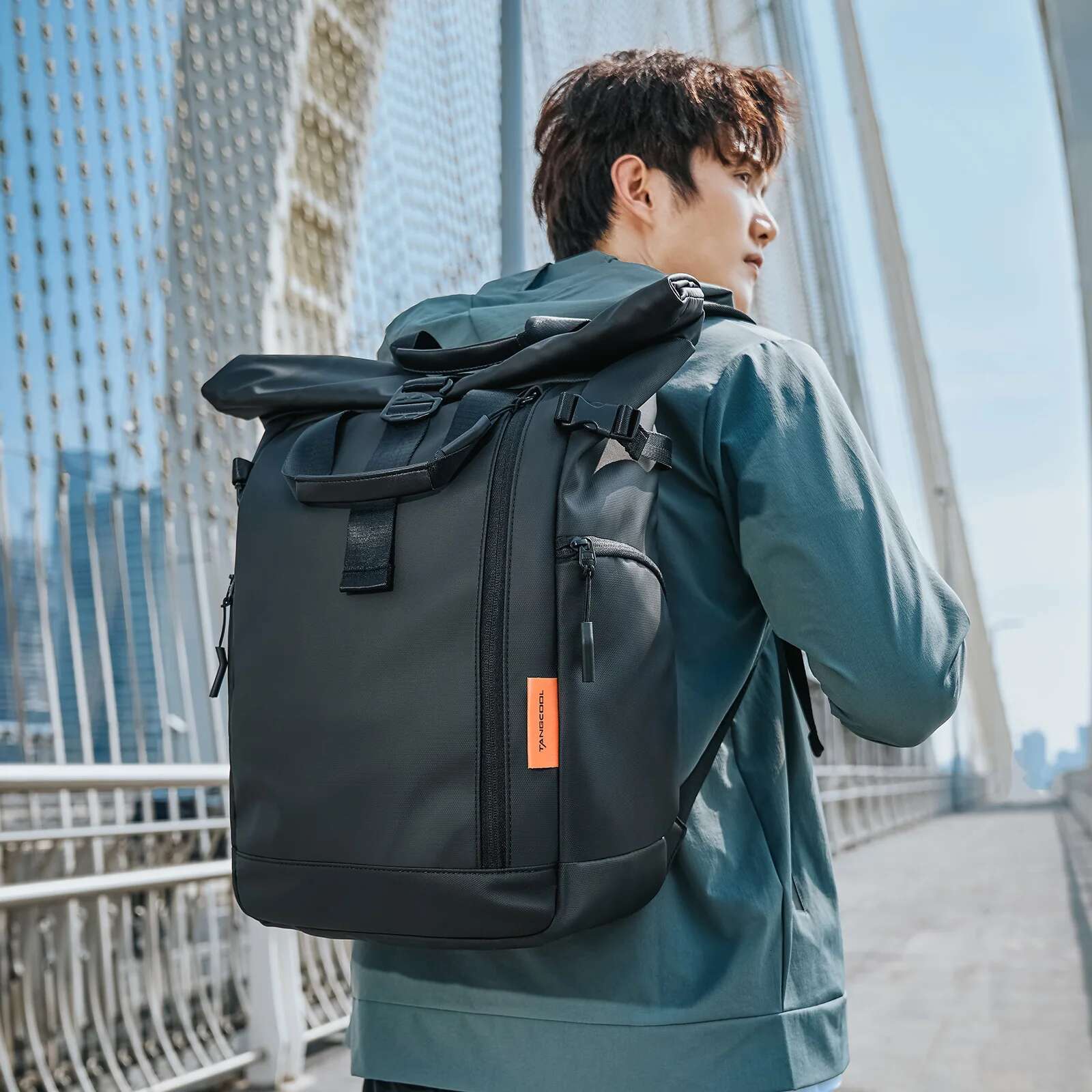 Backpack Waterproof Womentravel Expandable Large 15.6 In Laptop Bag Mochilas Urban Backpacks Men