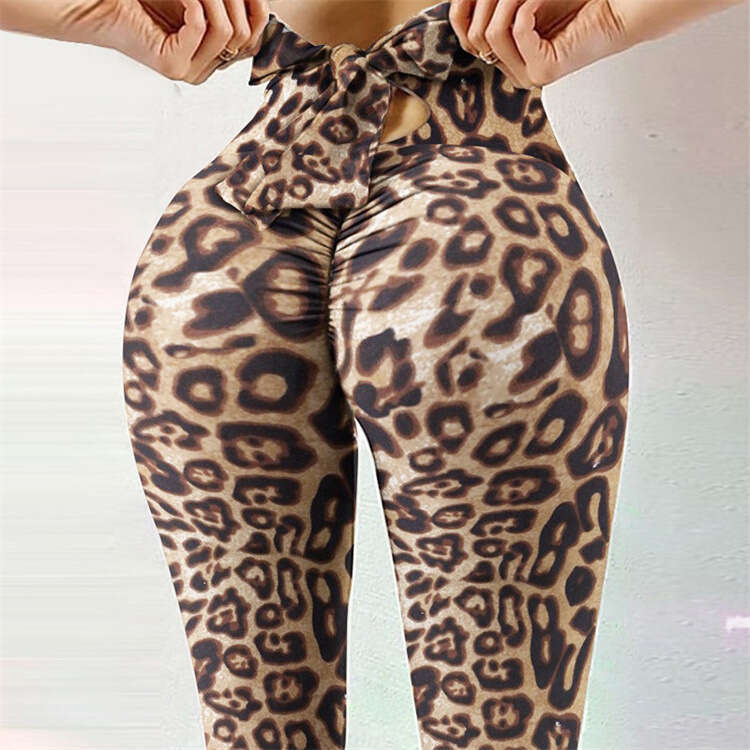 Women Yoga Pants Quick Sale New Butterfly Bow Style Fitness Exercise Training Running Tight Yoga Leggings YJ