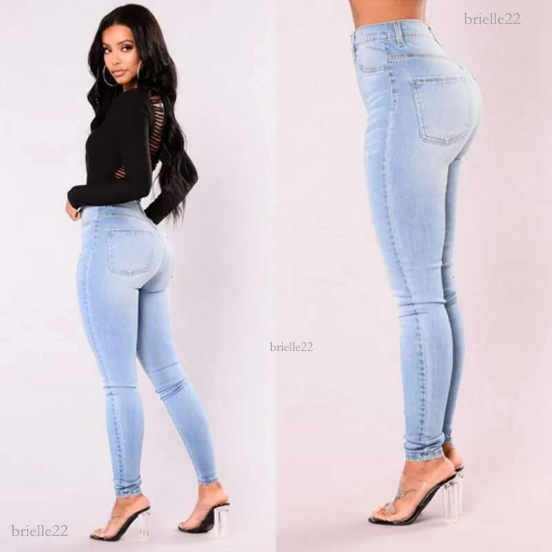 Designer Newest Arrivals Fashion Women Denim Skinny Pants High Waist Stretch Jeans Slim Pencil Jeans Women Casual Jeans