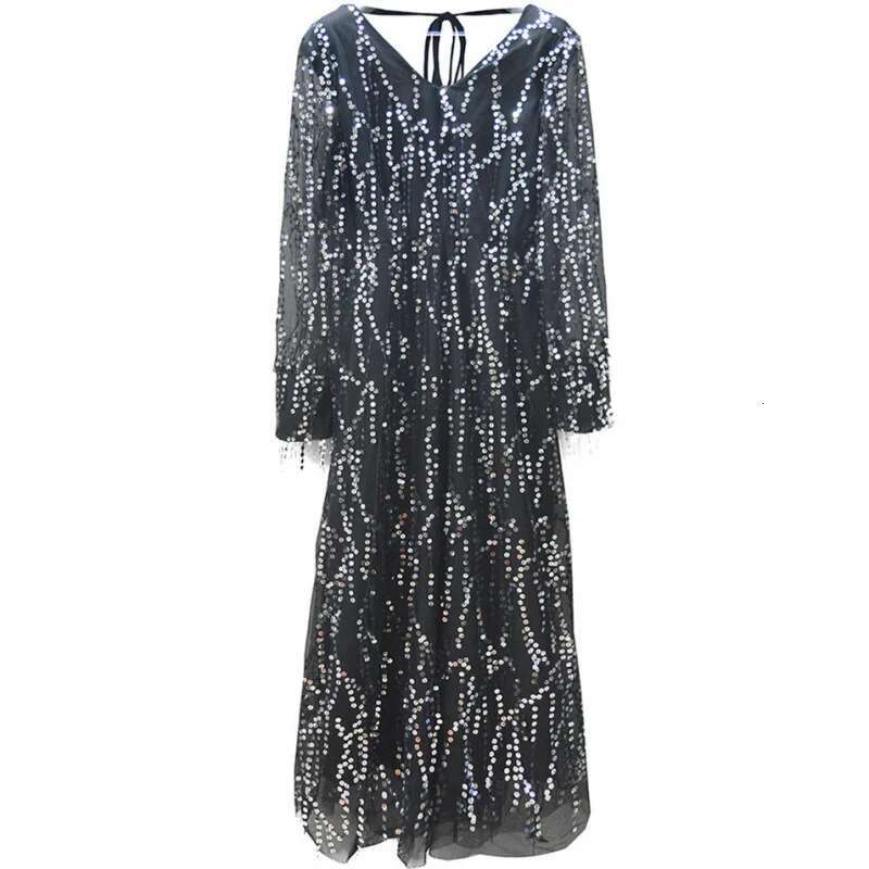 Dongdumaoyi Sexy Jurk Met V Hals En Pailletten Franjes Voor Dames Sexy Comfortabel Waard Om Te Hebben