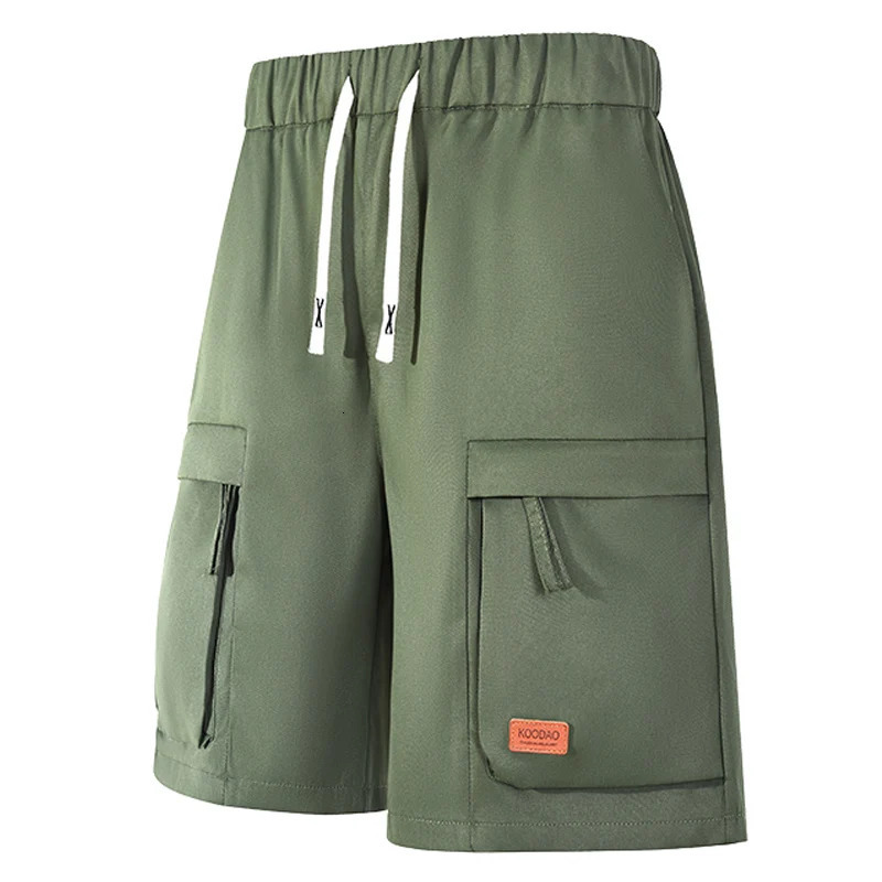 Outdoor cargo shorts mens EU size summer casual work solid streetwear sports pants 250327