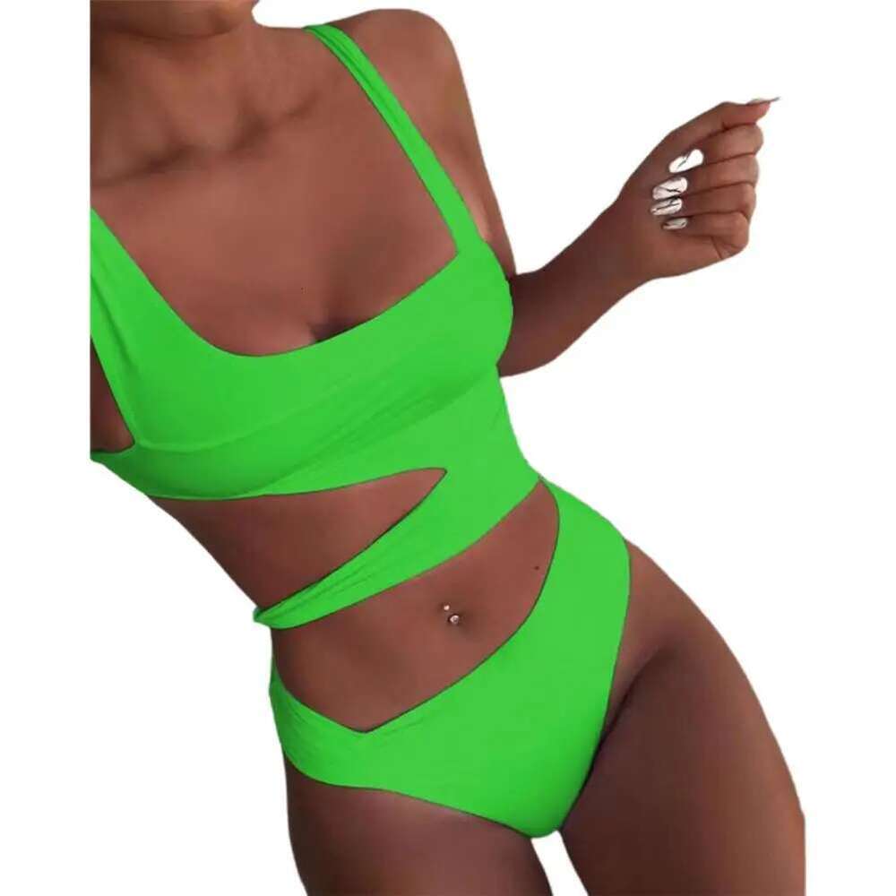 Piece Women One Swimsuit Sexy Stain Resistant Shoulder Strap Bikini Set Slim Fit Push Up Summer Beachwear For Holiday