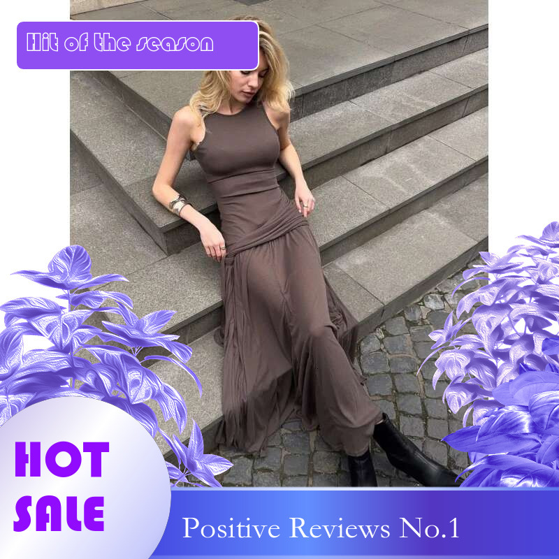 Dongdumaoyi Spring New Fashion Patchwork Ribbon Ruffle Slim Fit Street Style Solid Color Midi Women Dress