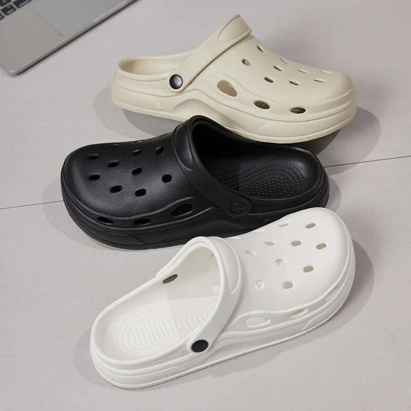 Men Summer Anti-slip Garden Shoes Women EVA Soft Beach Holes Sandals Couple Unisex Home Indoor Outdoor House Slippers Footwear