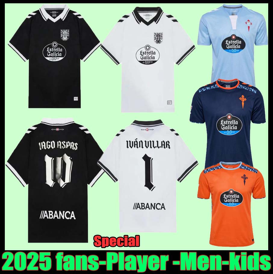 2024 RC Celta de Vigo Soccer Jerseys STRAND LARSEN 25 26 Special BAMBA Paciencia FRAN BELTRAN IAGO ASPAS Gabri Veiga MINGUEZA HUGO MALLO HOME football shirt