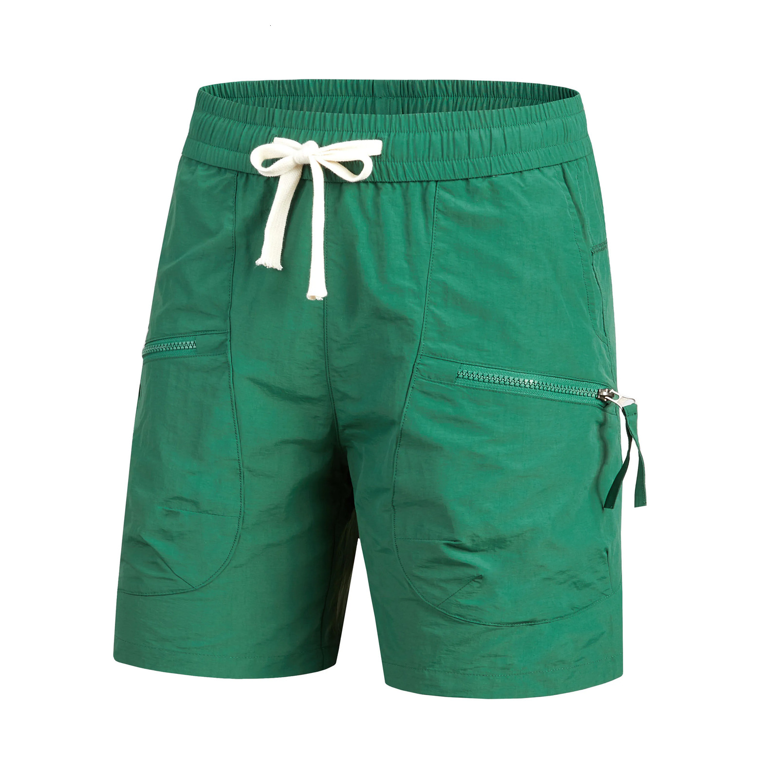 Summer ultrathin cargo shorts mens quick drying beach solid street outdoor sports and leisure drawstring board 250327