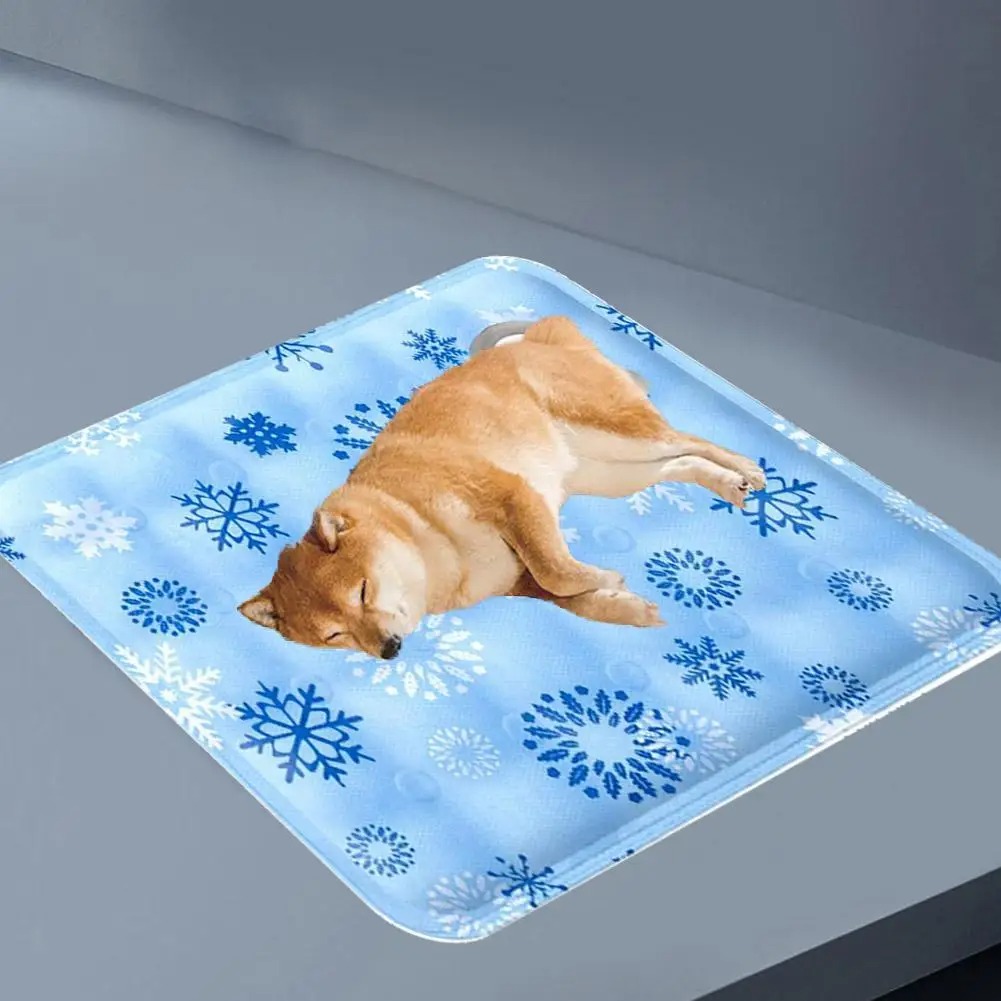 Summer Cooling Dog Cold Mat Kitten Pet Ice Silk Mat Breathable Dog Pet Mat Cooling Supplies S/M/L/XL Pet Ice Pad