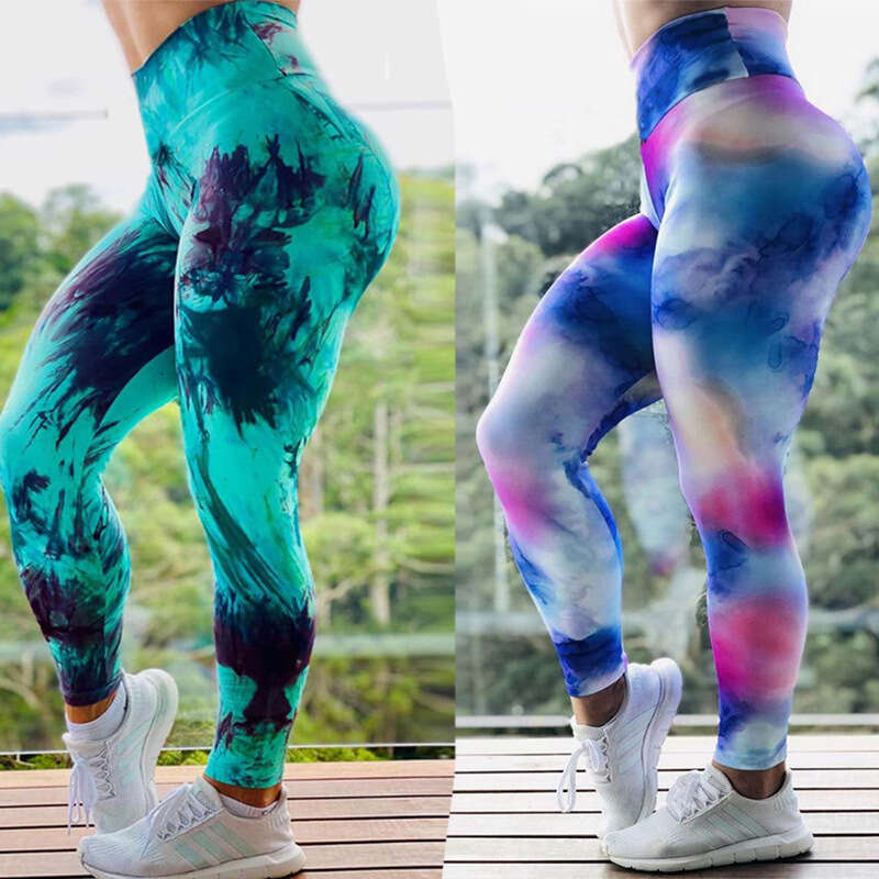 Women Yoga Pants Knitted Digital Printed Yoga Suit Women S Pants Leggings