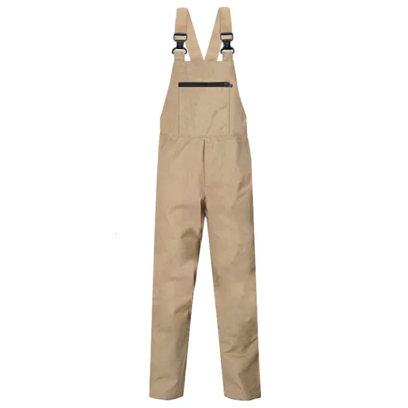 100% cotton bib cover mens workwear plus size M5XL protective sleeveless pants 250326