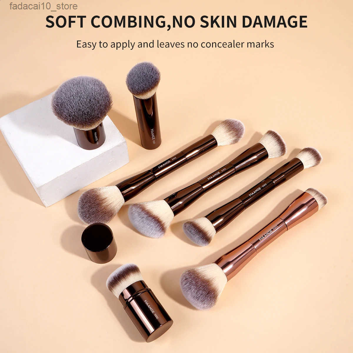 Makeup Brushes MAANGE 20 pieces/set professional cosmetic brush double-sided basic concealer powder blusher eye shadow brush for liquid cream powder 2