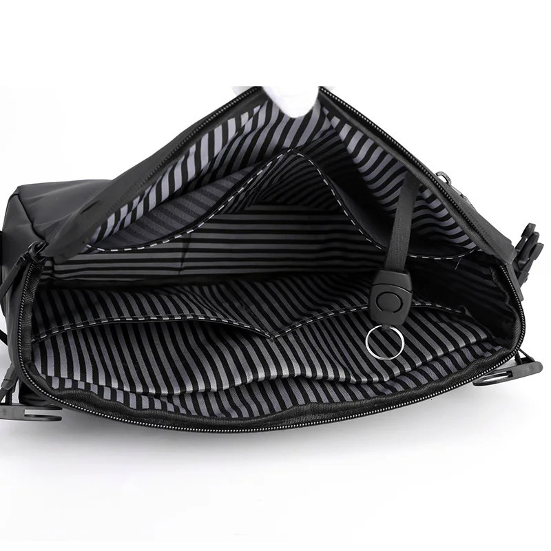 Mens simple cross shaped bag fashionable single shoulder mens large capacity waterproof messenger business briefcase 250326
