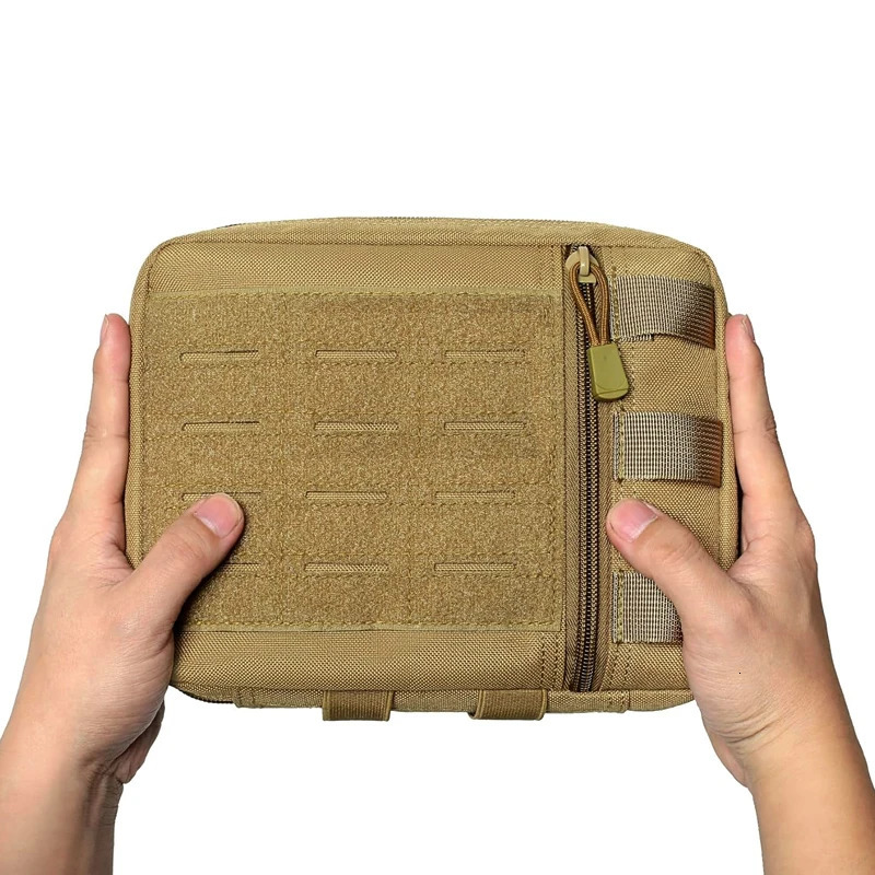 Tactical Molle Admin Pouch Multi-Purpose Laser-Cut Utility Pouch Modular EMT EDC Organizer Tool Pouch Bag 250326