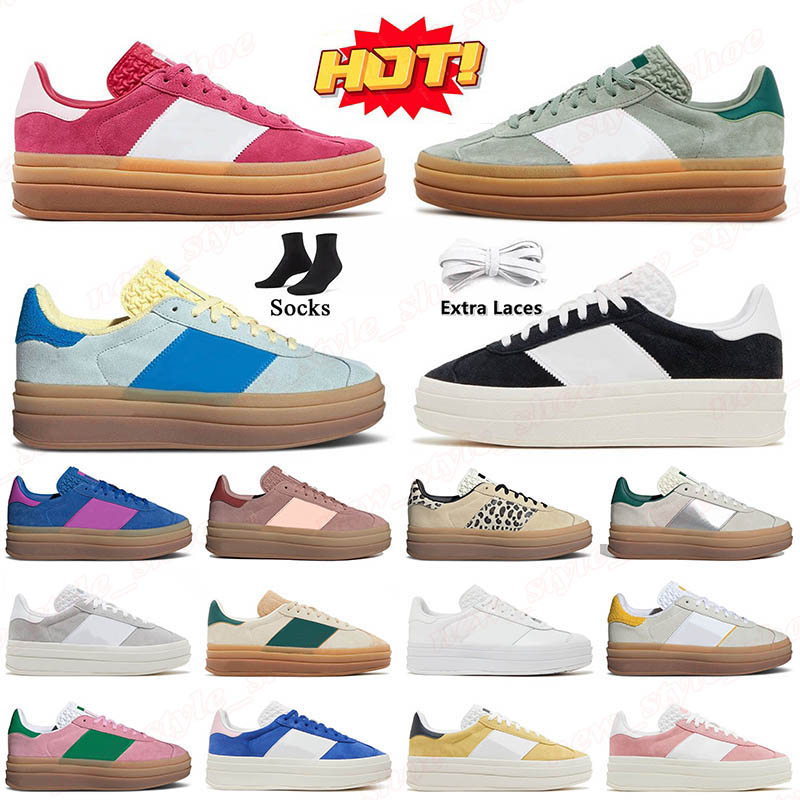 Top Fashion Bold Platform Low Designer Shoes Women Sneakers Wild Pink Silver Green Gum Core Black Almost Blue Yellow Mens Women DHgate Trainers Shoes 36-45