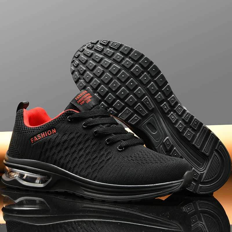 Mens sports shoes large size comfortable and fashionable lace casual anti slip wear-resistant outdoor mesh running shoes Y250325