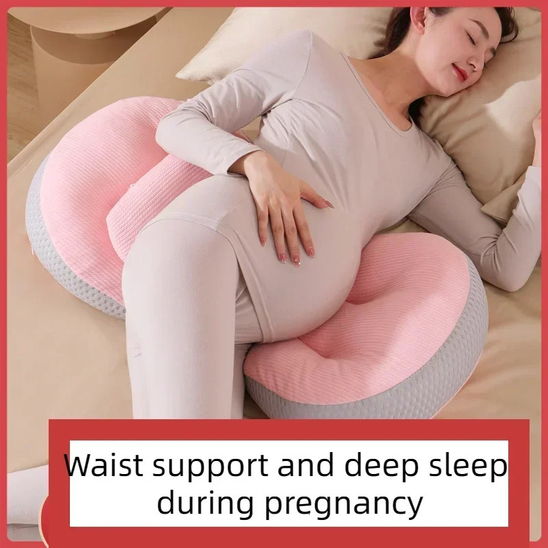 Pregnant Women Lumbar Pillow Four Seasons Universal Waist Support and Protection Side Sleep U-shaped Cushion Pregnancy Pillow 250326