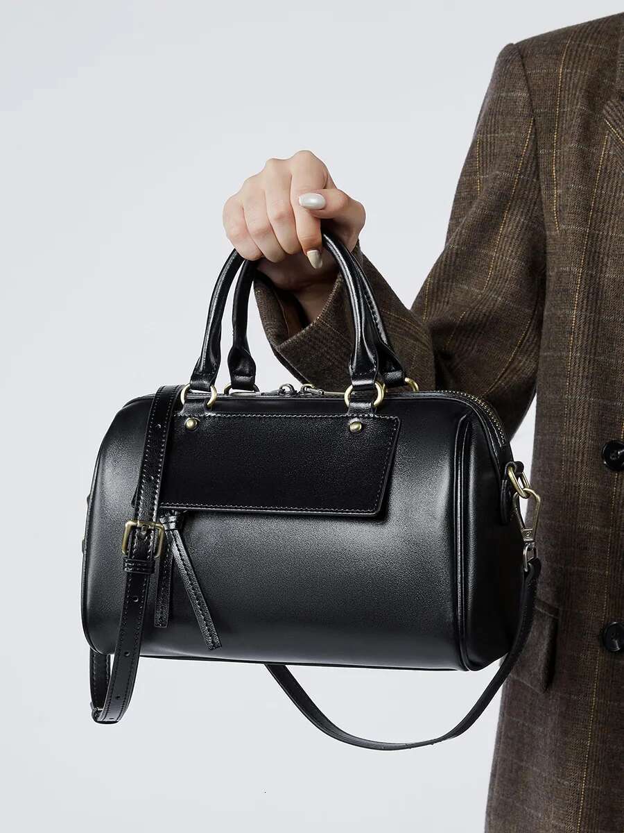 Genuine Leather Pillow Handbag Ladies Fashion Casual Shoulder High Quality Cowhide Crossbody Bag For Women