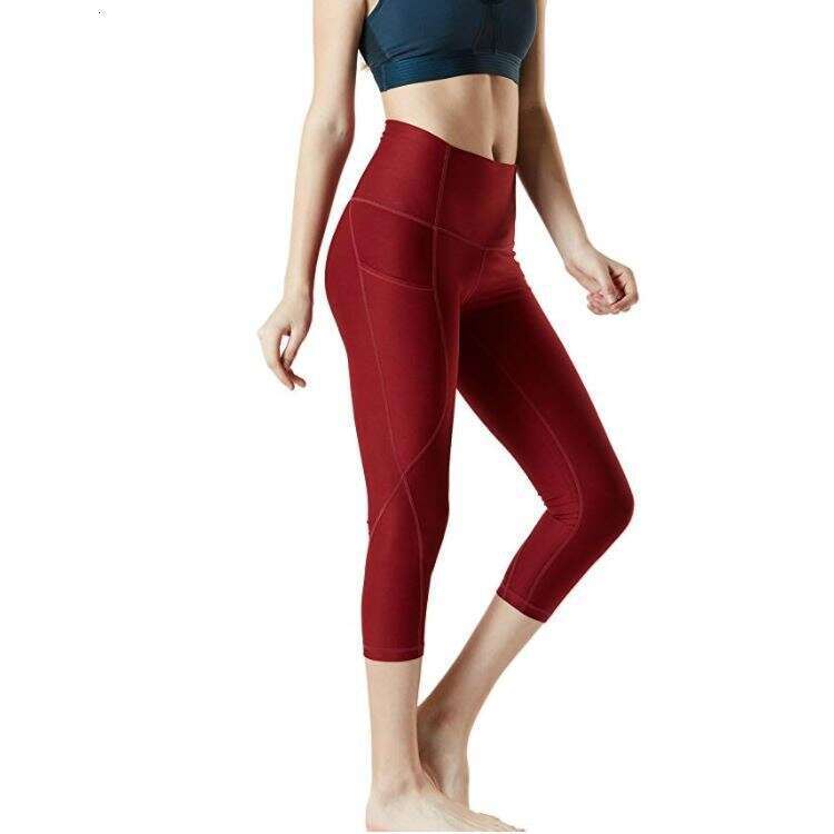 Women Yoga Pants New High Waisted Waist Cinching Hip Lifting Side Panel Outdoor Sports Yoga Shorts YJ