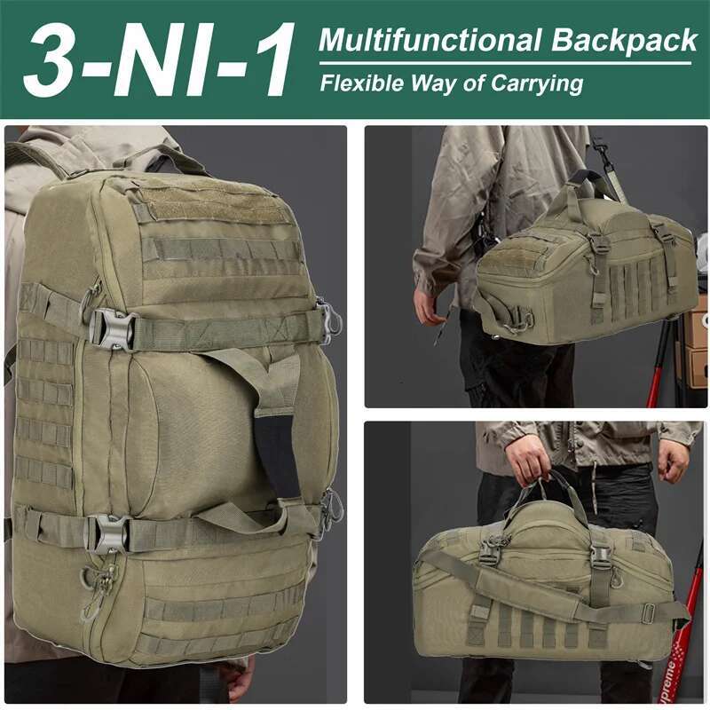 40L 60L 80L Large Duffle Tactical Backpack Outdoor Camping Bags Molle Men Backpacks Travel Bag For Hiking