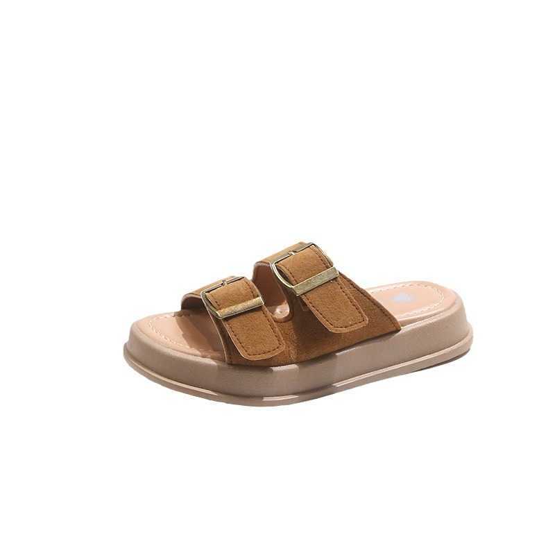 Slipper Childrens slippers 2025 summer new style for girls beach shoes boys casual soft sole medium to large size for children to wear on the outside 