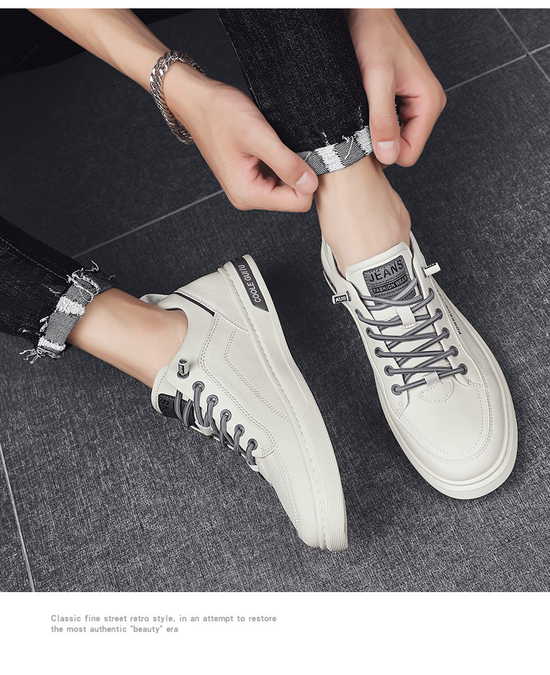 Free shipping new casual shoes men sports shoes breathable trend comfortable daily black white