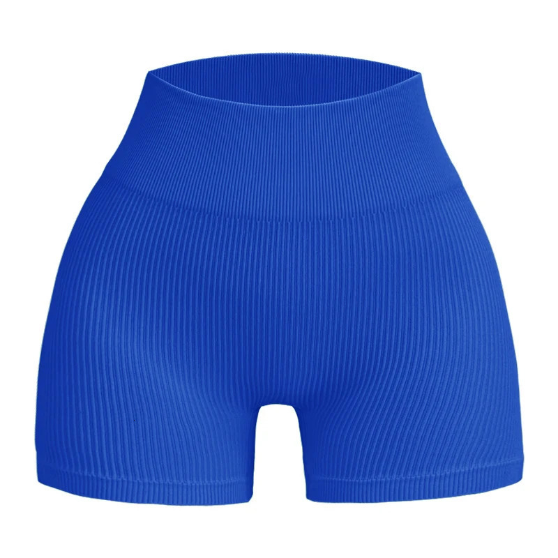 Seamless Gym Sexy Shorts Summer Sports Fitness Threaded Stripe Tight Active Running Compression 250321