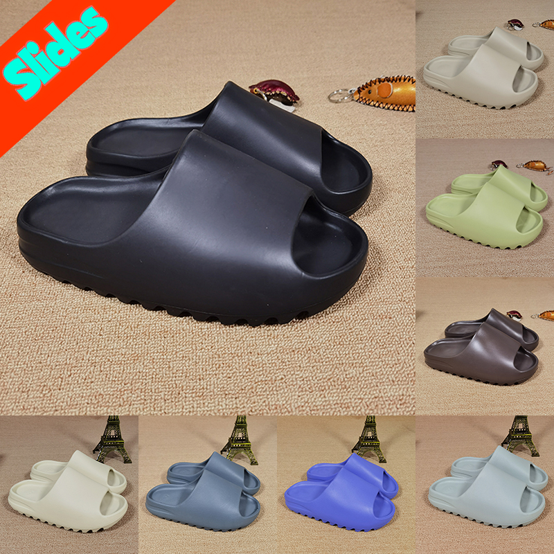 New Slides Designer Sandals Men slipper women flat Slippers Indoor Sliders black glow green womens shoes fashion slider man Summer Beach sandal size 36-47