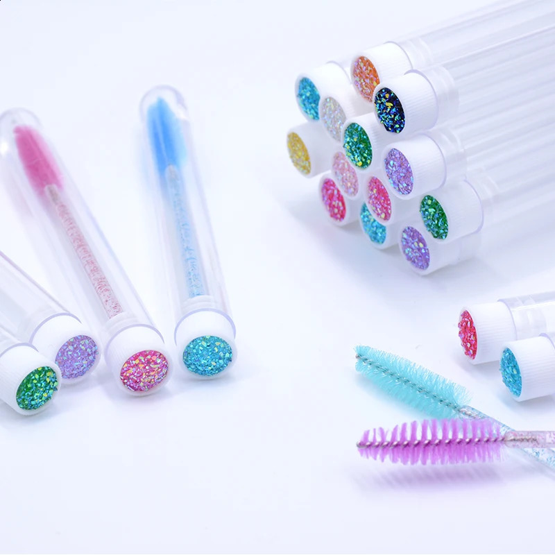 20Pcs/Lot Dust-Proof Eyelash Brush Tube Empty Reusable Lash Mascara Wand Case Replaceable Makeup Applicators Container wholesale 250324