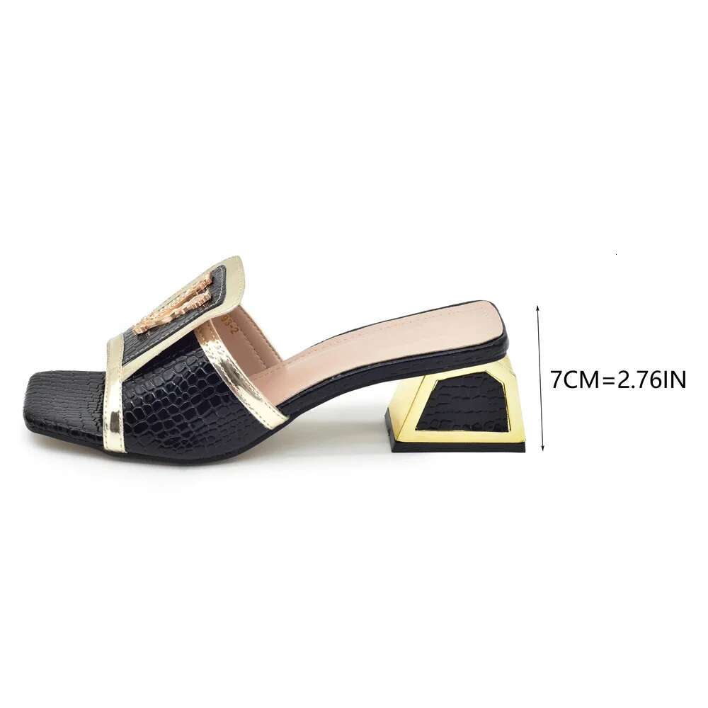 New Arrival Open Toe Ladies Shoes and Designer High Heels Sandals Slip on Nigerian Women Party Pumps
