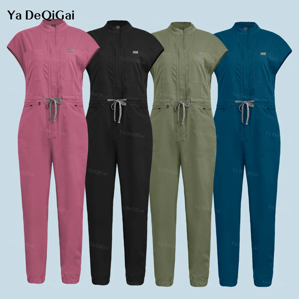 High quality beauty clothing work clothes nursing uniforms pet clinic shampoo wholesale jumpsuits 250326