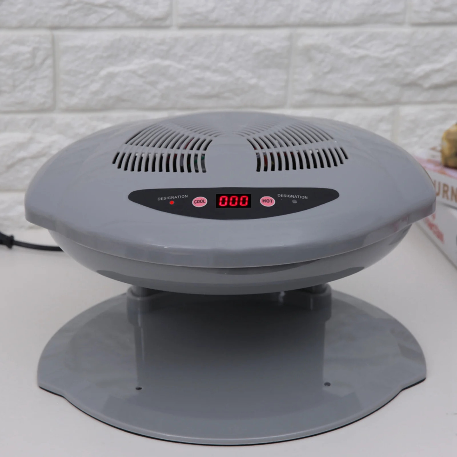 Nail dryer 2in1 gray coldwarm air blowing temperature sensor nail 250325