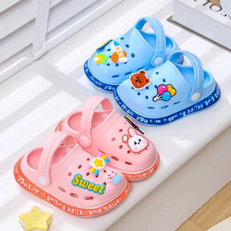 Slipper Summer childrens garden Clogs shoes for boys and girls beach sandals for children lightweight breathable cute cartoon slider baby slider S2532