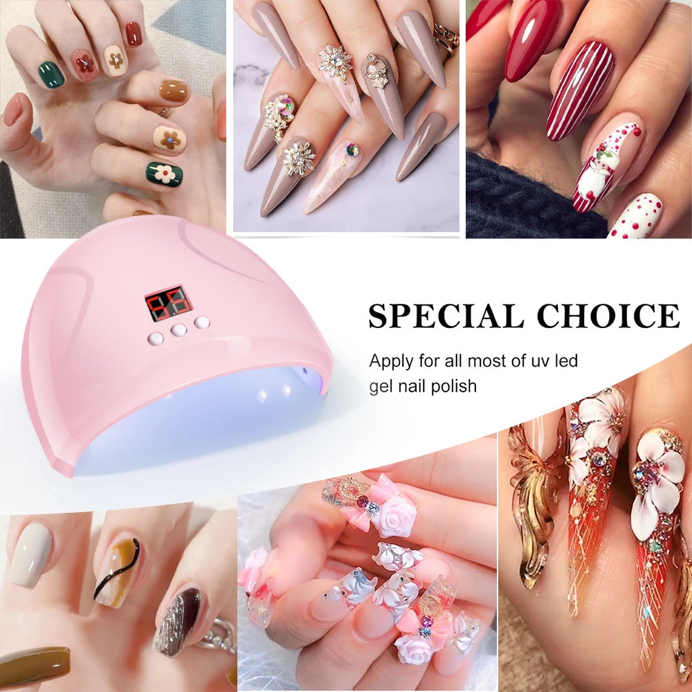 USB nail potherapy machine lamp 12 UV LED light curing 36W polish gel infrared sensor art 250325