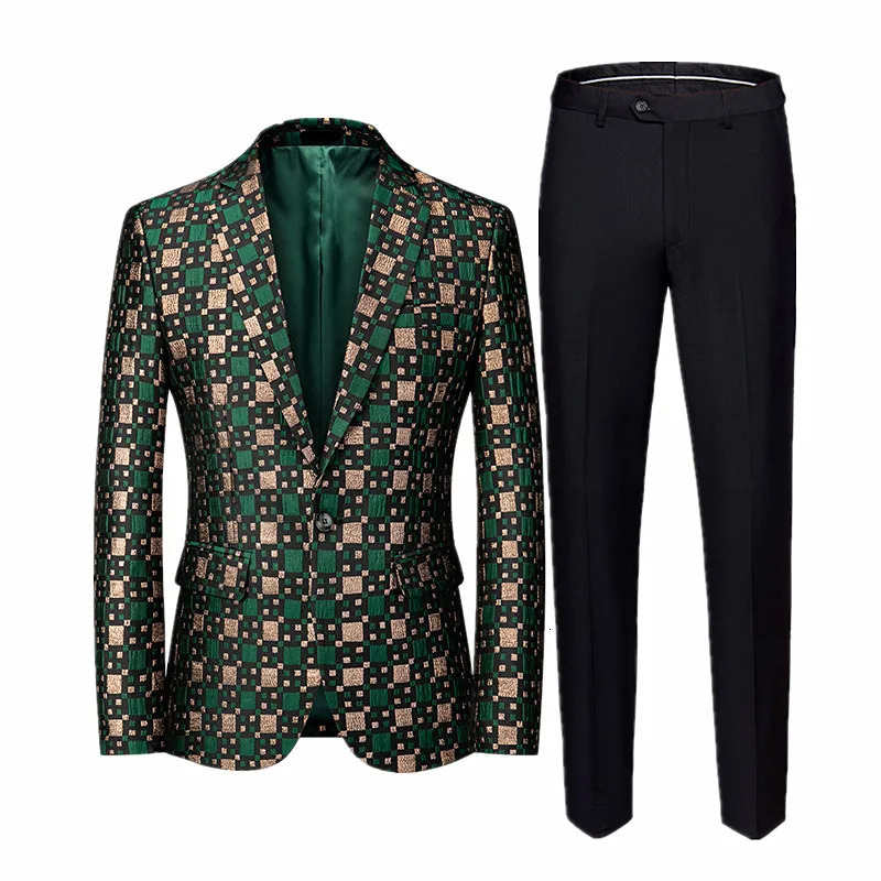 y mens evening gown 2 pieces wedding party jacket and pants ultrathin fit suit Asian size M6XL JaquetPantalones 250326