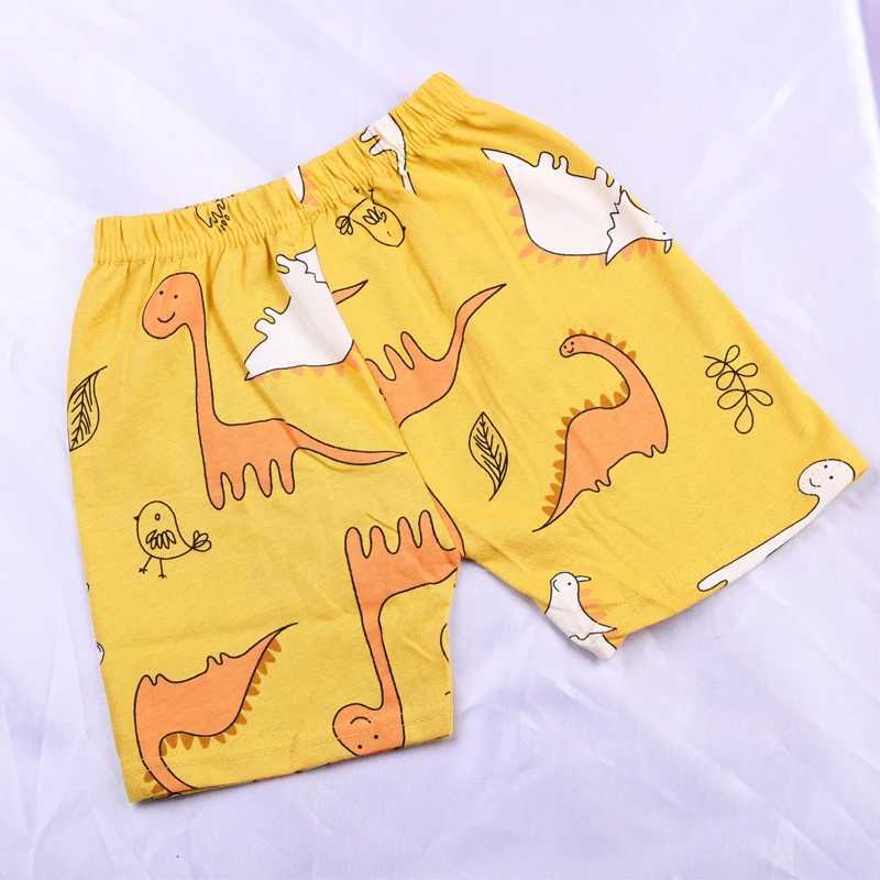 Summer boys short sleeved set cartoon dinosaur cotton short sleeved top+short sleeved 2-piece set childrens boys pajamas set 9M-4TT250327