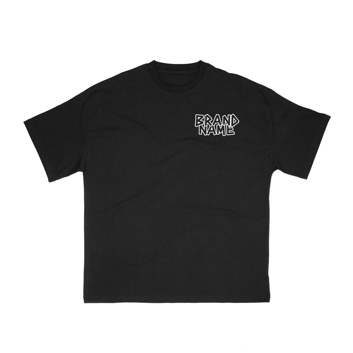 American retro Y2K 2025 crew collar cotton lettering printed oversized hiphop Tshirt mens highquality loose trend short sleeved INS 250326