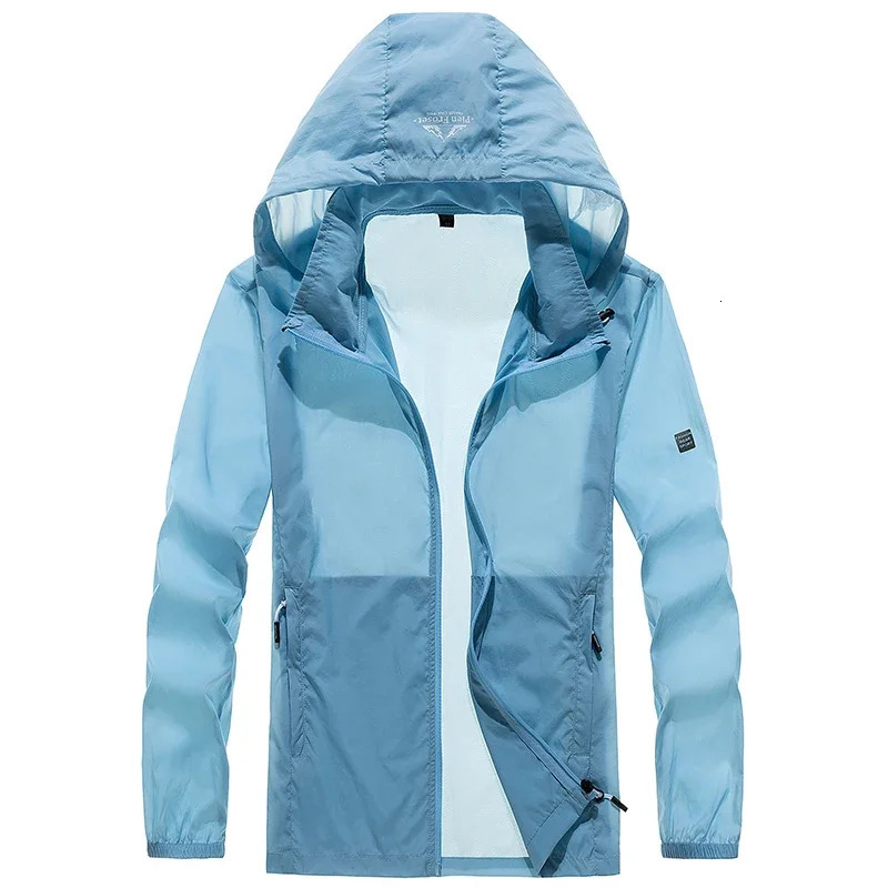 Coats Mens Breathable Sports Waterproof Jacket Summer UV Protection Outdoor Fishing Leather Coat 250327