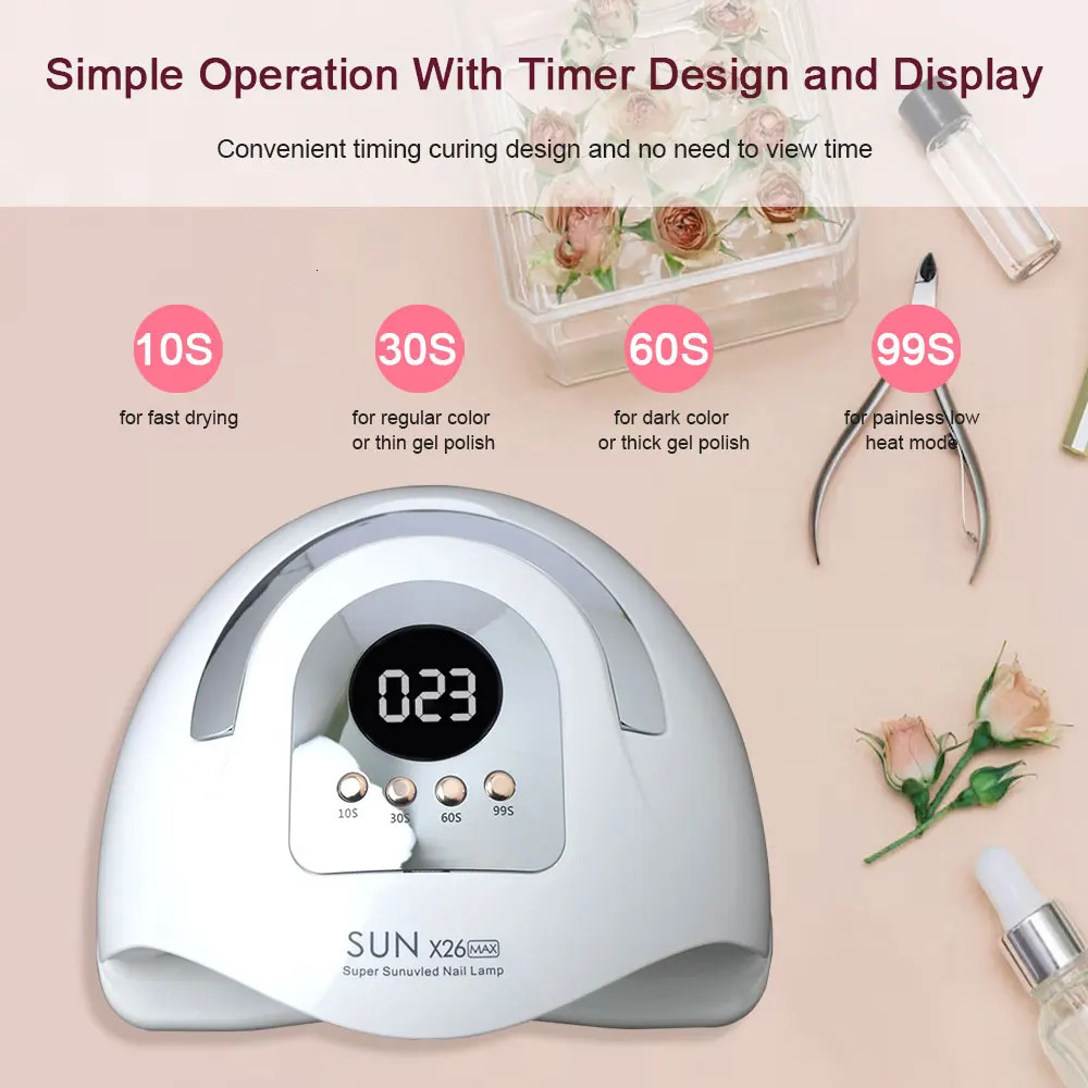 Professional nail dryer UV LED lamp for gel polishing 81 art accessories curing toe nails 250325