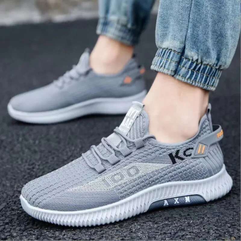 Breathable Mesh Sneakers Comfortable Casual Sport Fashion Lightweight Deodorant Outdoors Shoes Plus Size 39-44