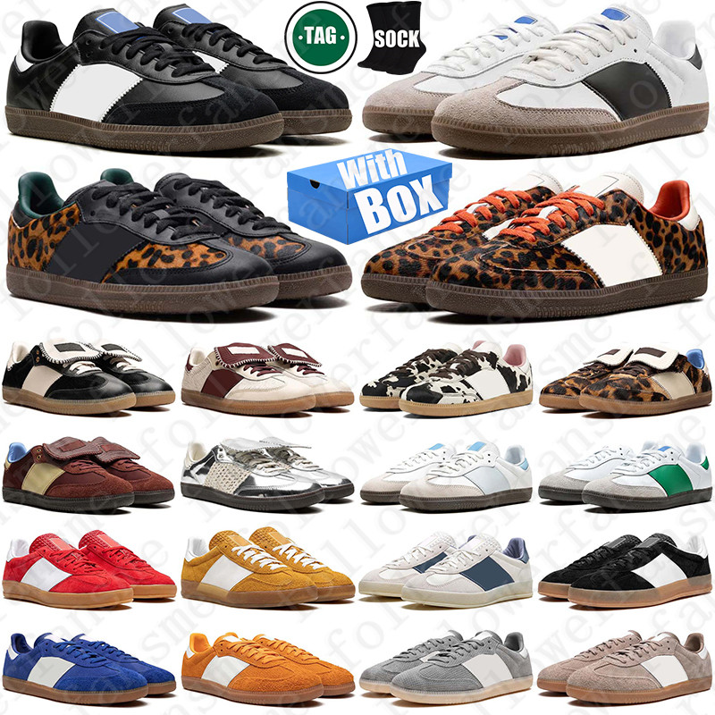 Free Shipping With Box OG sambaas Gazells Designer sambad sambaa sneakers Shoes indoor chaussure for mens womens black trainers scarpe Plate-forme luxury discount