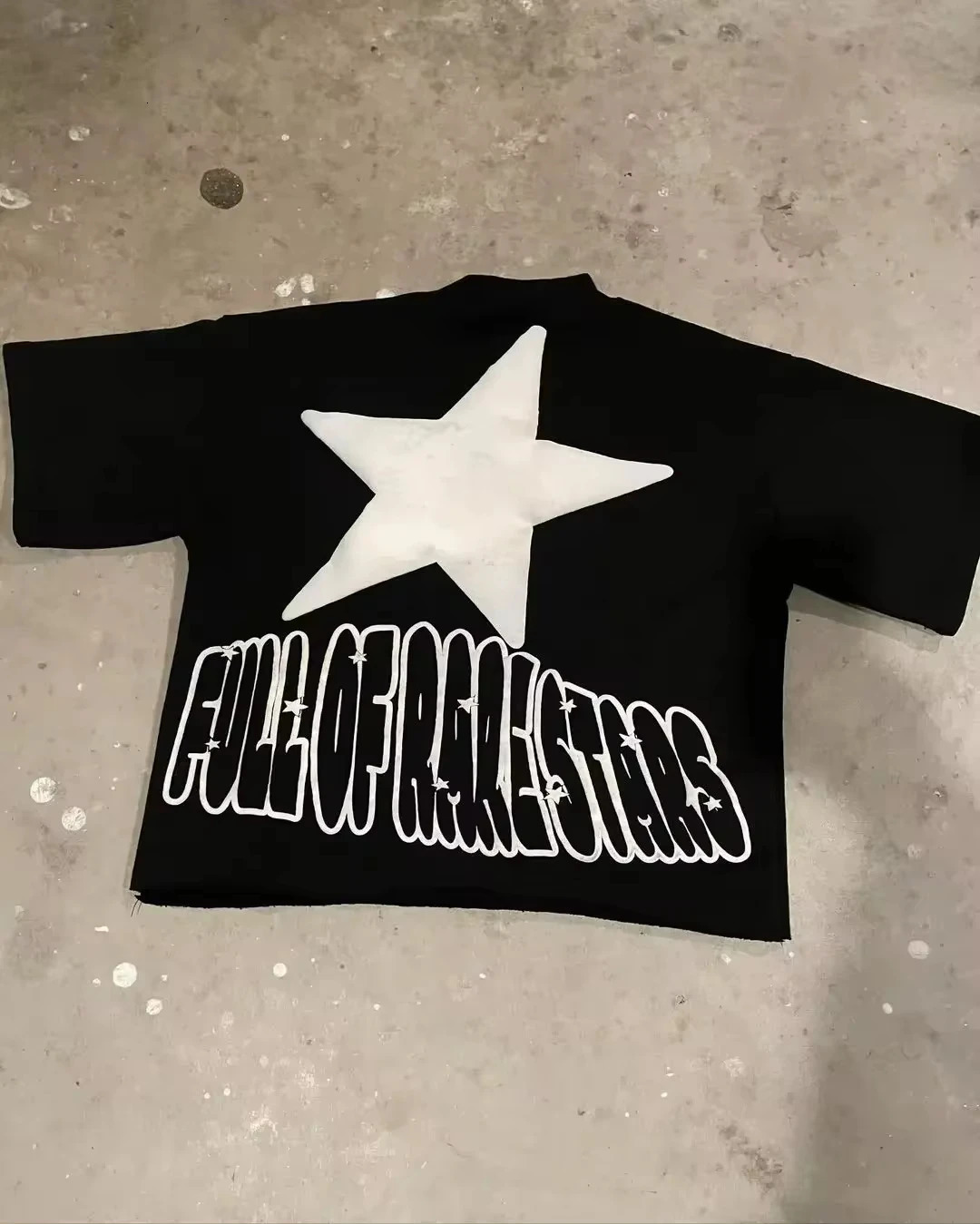 High Street Goth Pink Star Printed Tshirt Clothing Y2K Large Graphic Harajuku Short Sleeve Mens 250326