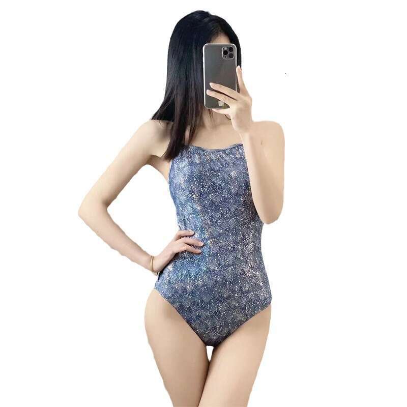 Sexy Backless Spaghetti Strap Bikinis Women High Waist Beach Bikini 2025 New Summer Swimwear Slim One Piece Swimsuit