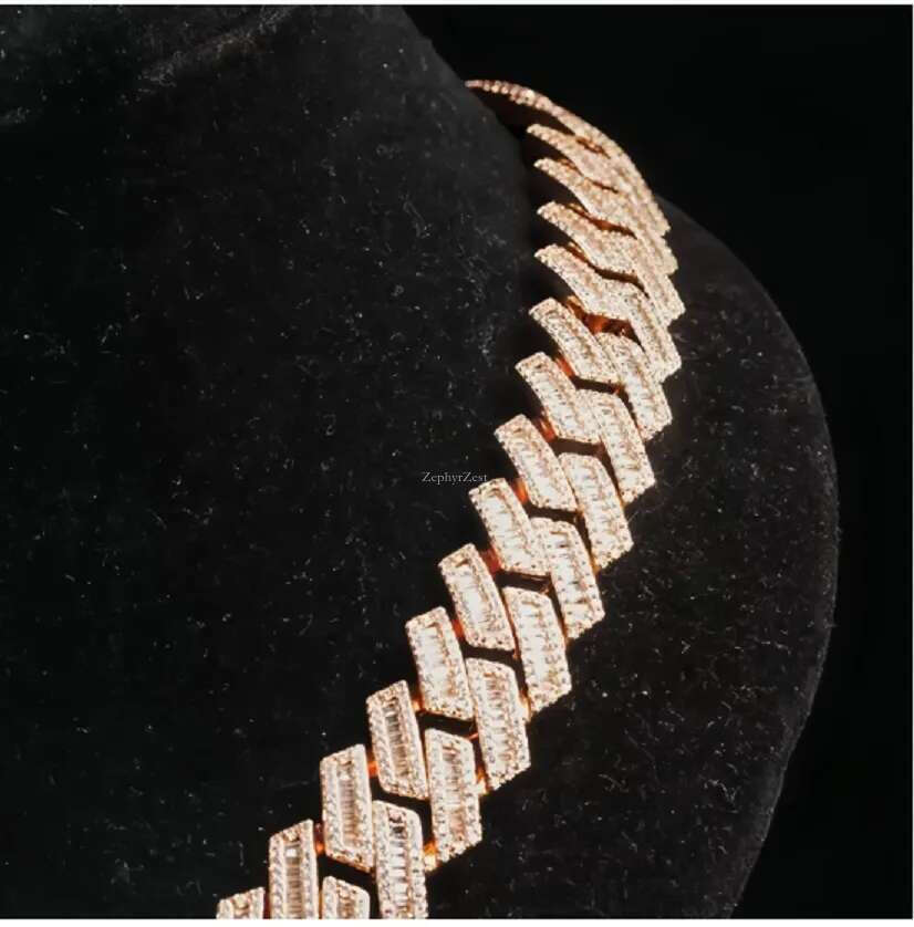 Cuban necklace DESIGNERS Pendant Vvs Moissanite Iced Out Sterg Sier Pass Dia Test Hip Hop Chains for Men Jewelery