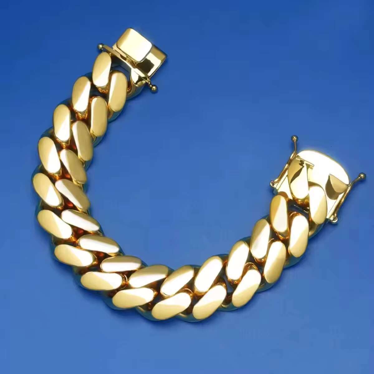 Wholesale Hiphop Miami Cuban Chain Men Necklace 10k 14k Gold Cuban Link Chain Fashion Jewelry Necklaces